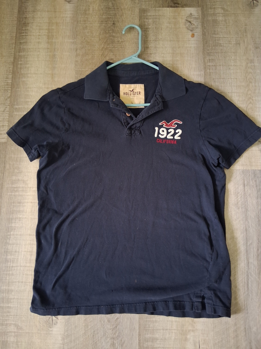 Hollister Men’s Navy 1922 Logo Polo Shirt
